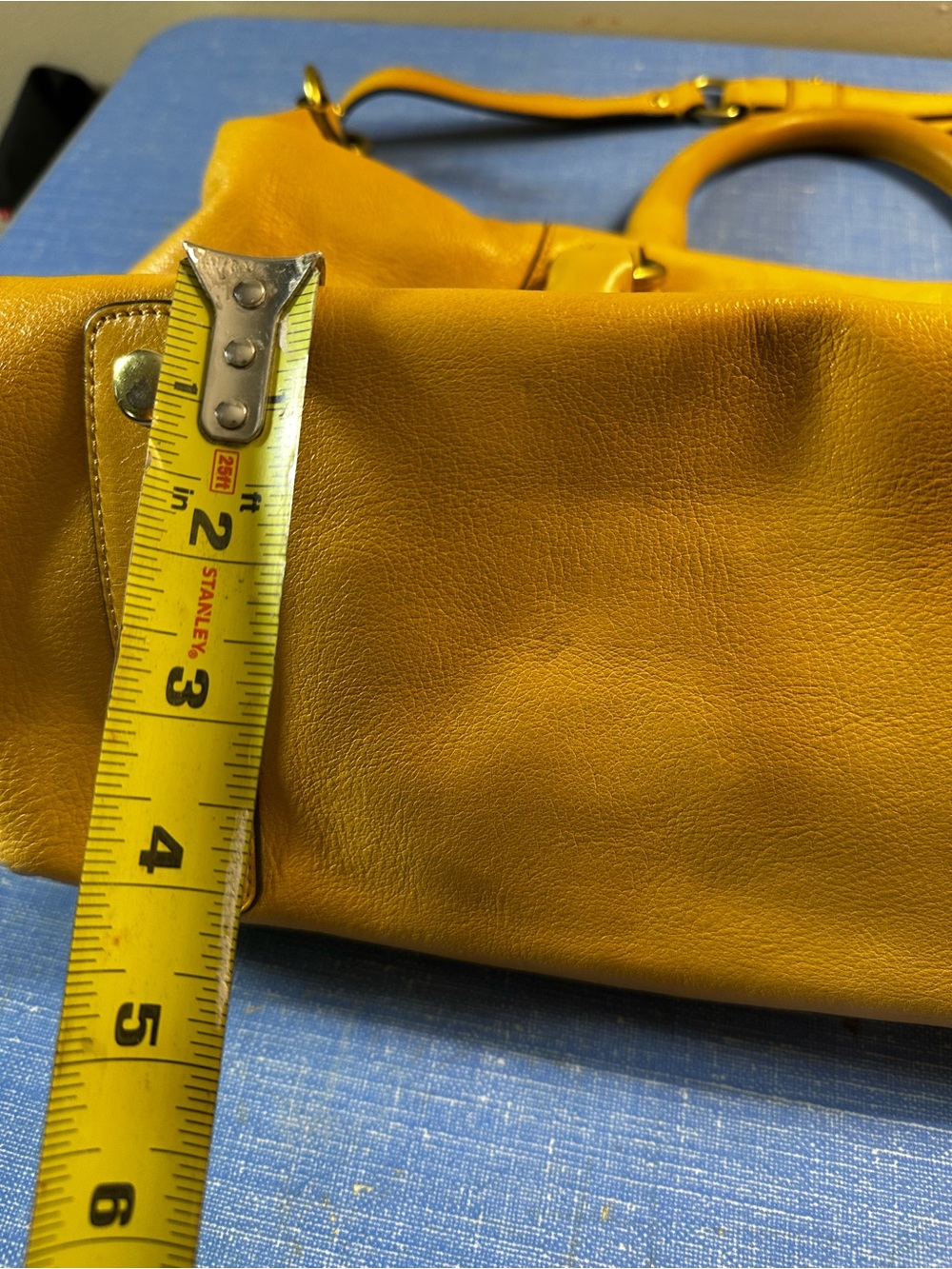 Coach Madison Large Sabrina 12949 Yellow Leather Satchel Shoulder Bag Y2K - Picture 6 of 12